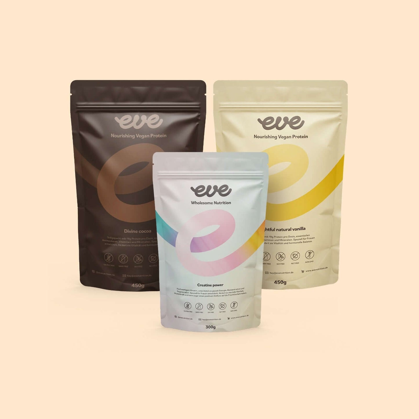 Eve Power Trio: Vanilla, Cocoa & Creatin