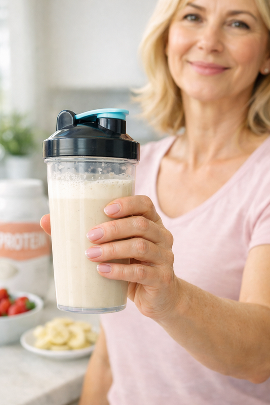 Wie Proteinpulver dich in den Wechseljahren unterstützen kann