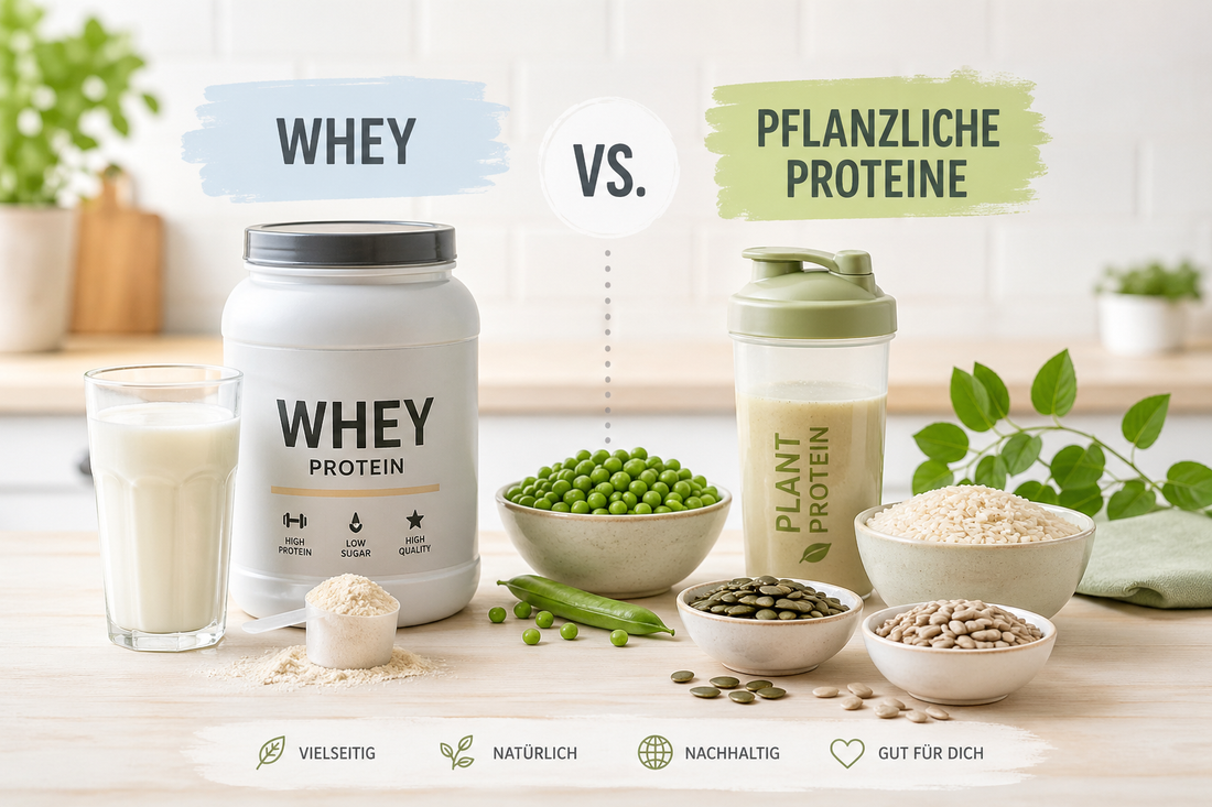 Whey vs. Pflanzenprotein (Erbsenprotein) - ein evidenzbasierter Vergleich