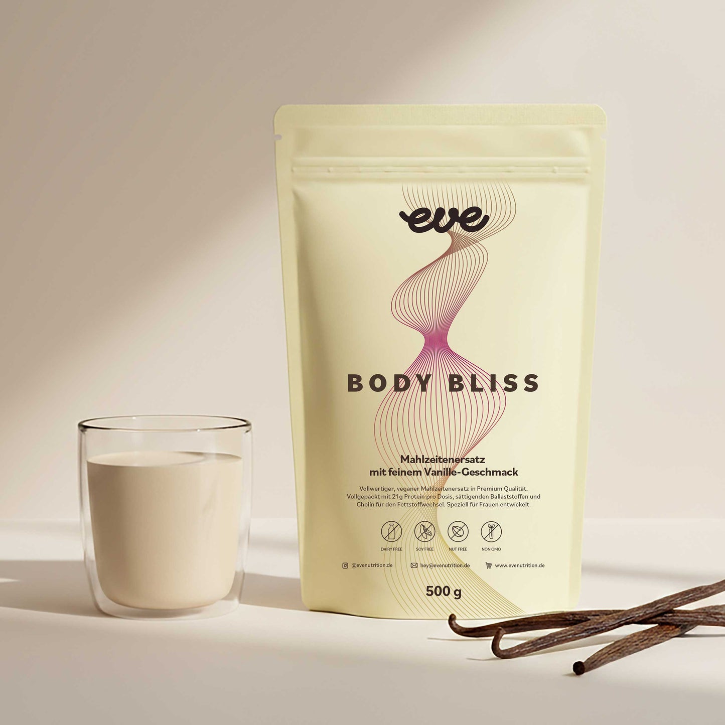 Body Bliss Bourbon Vanille - Mahlzeitersatzgetränk (vegan)