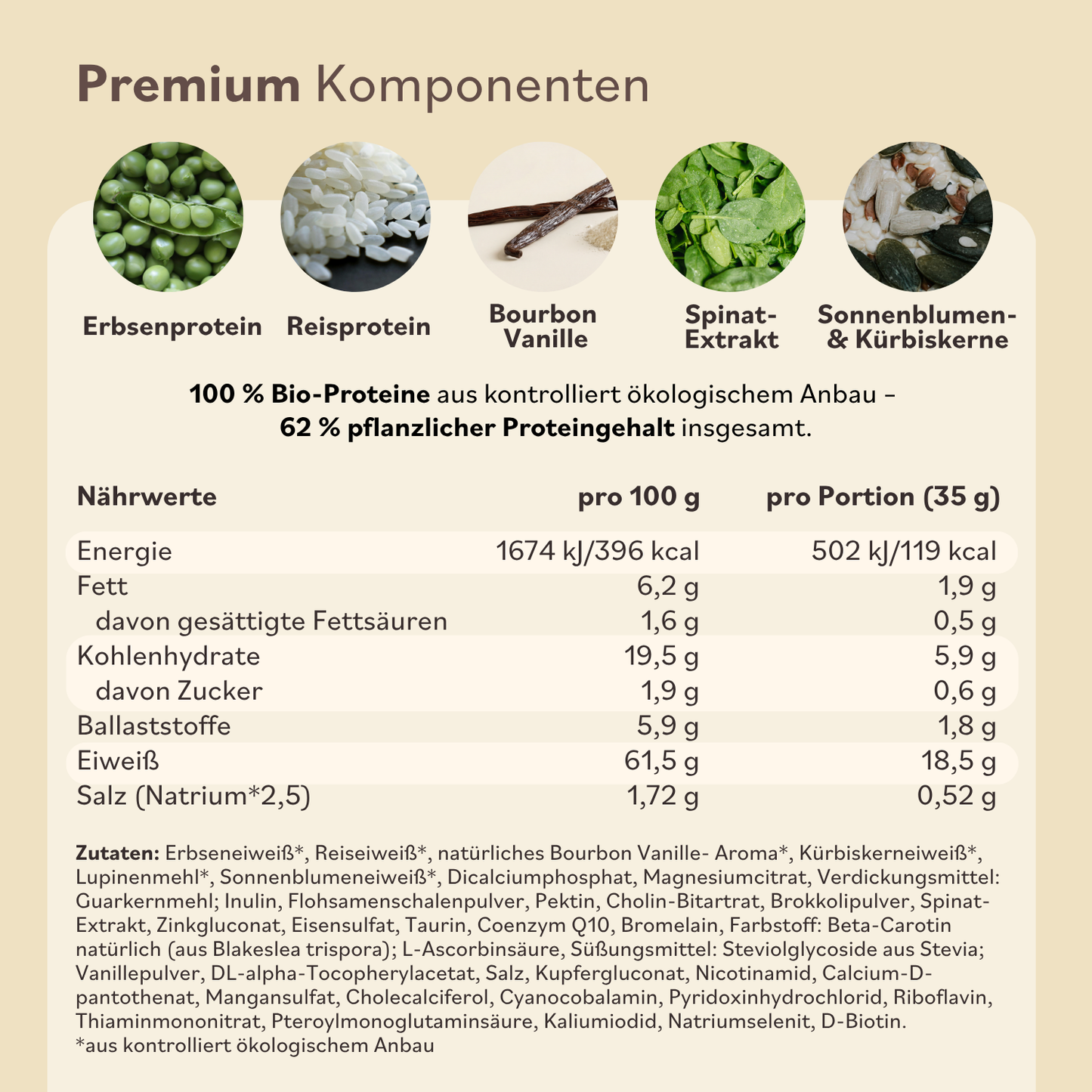Nourishing Vanilla Protein (vegan)