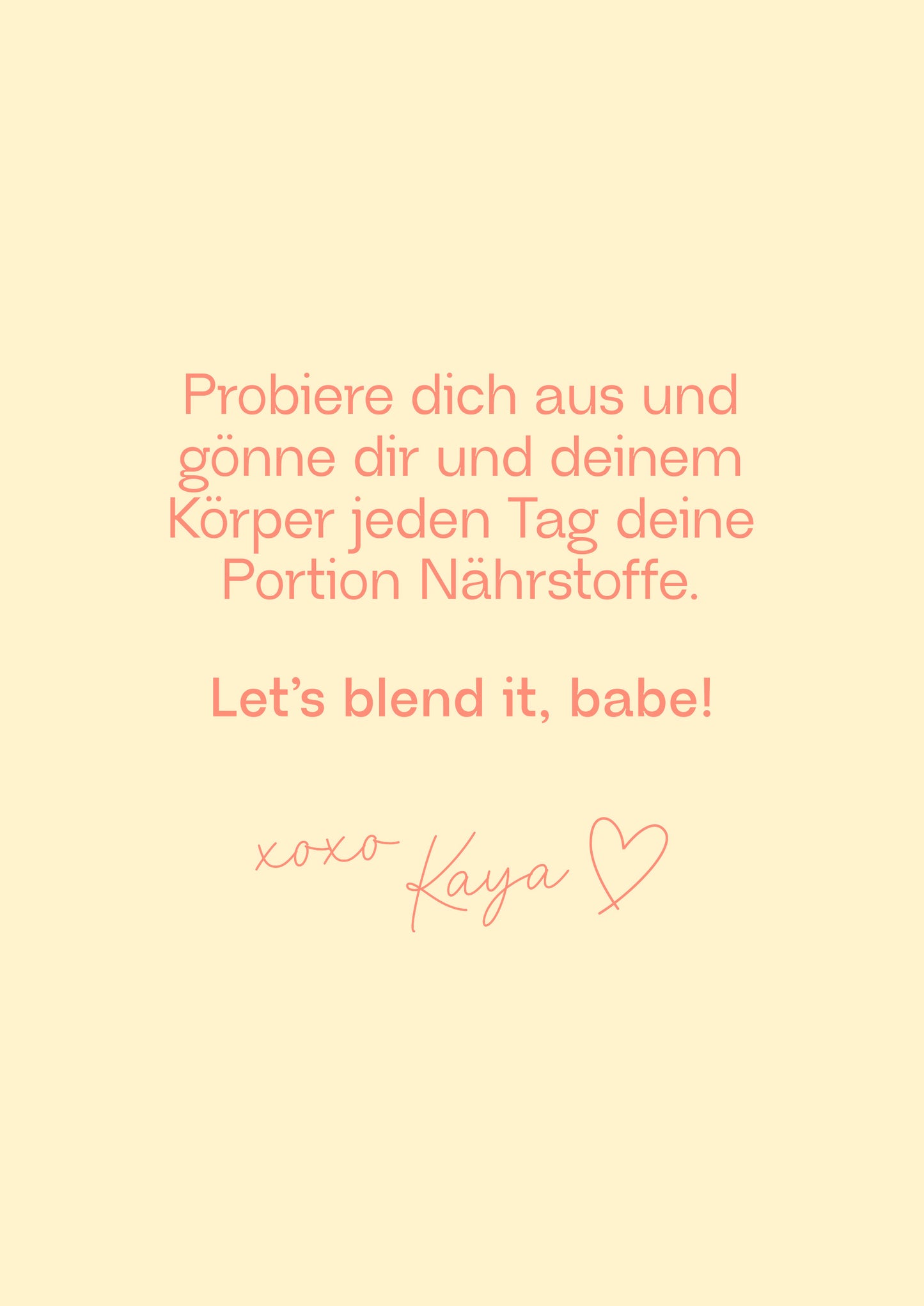 Blend it! Protein Smoothie Rezepte by Kaya Renz