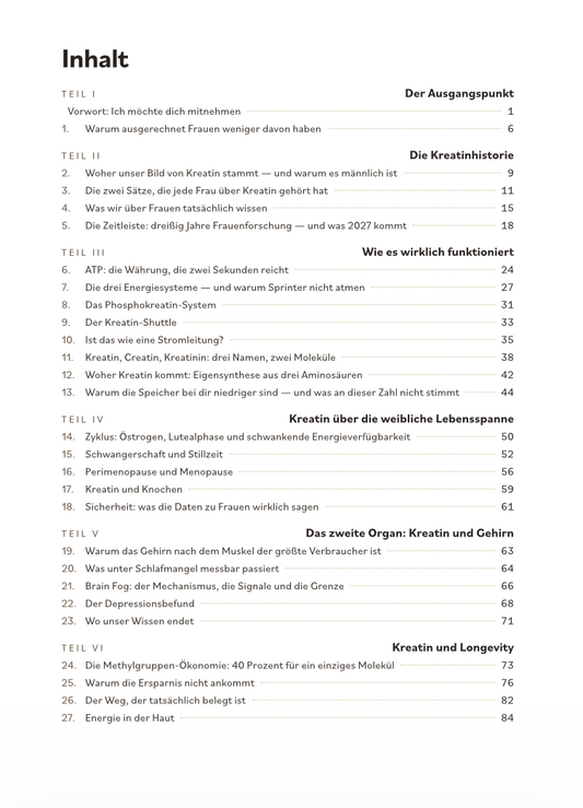 The Female Creatine Guide — Kreatin für Frauen | eve nutrition (Hardcover)