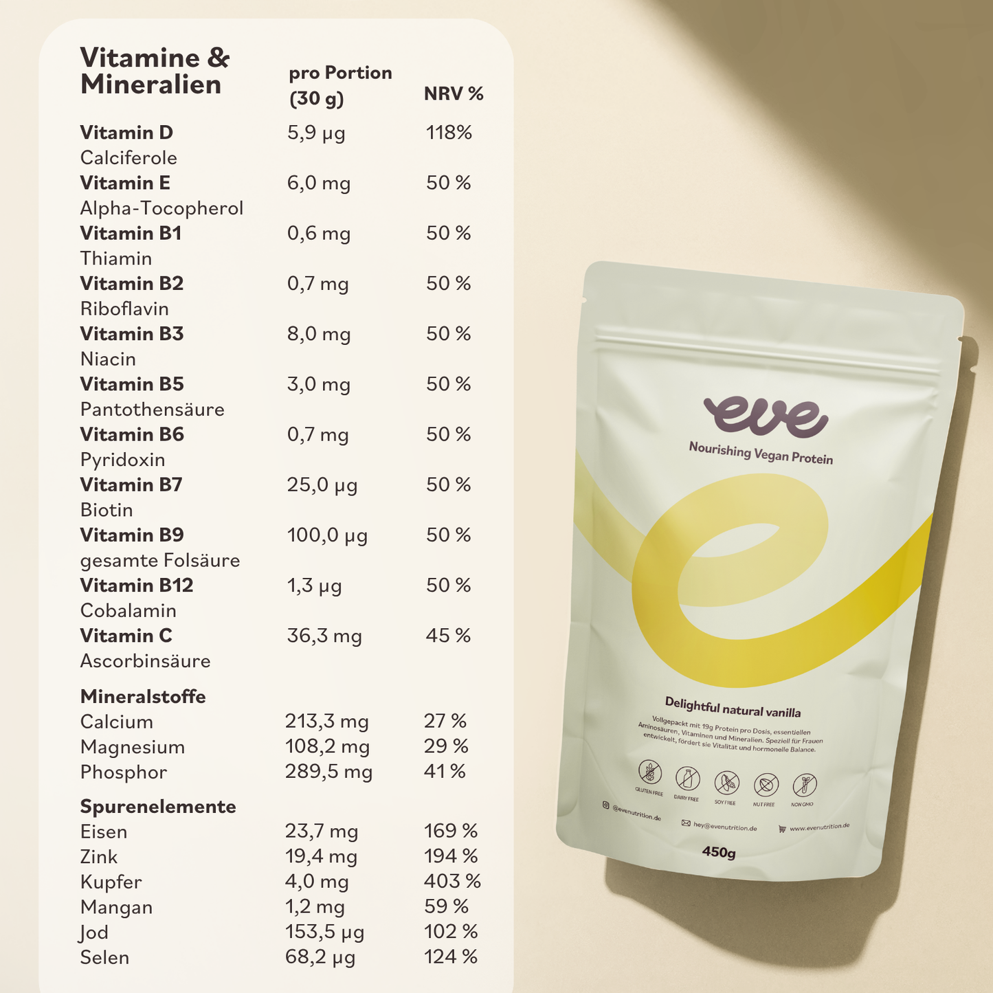 Nourishing Vanilla Protein (vegan)