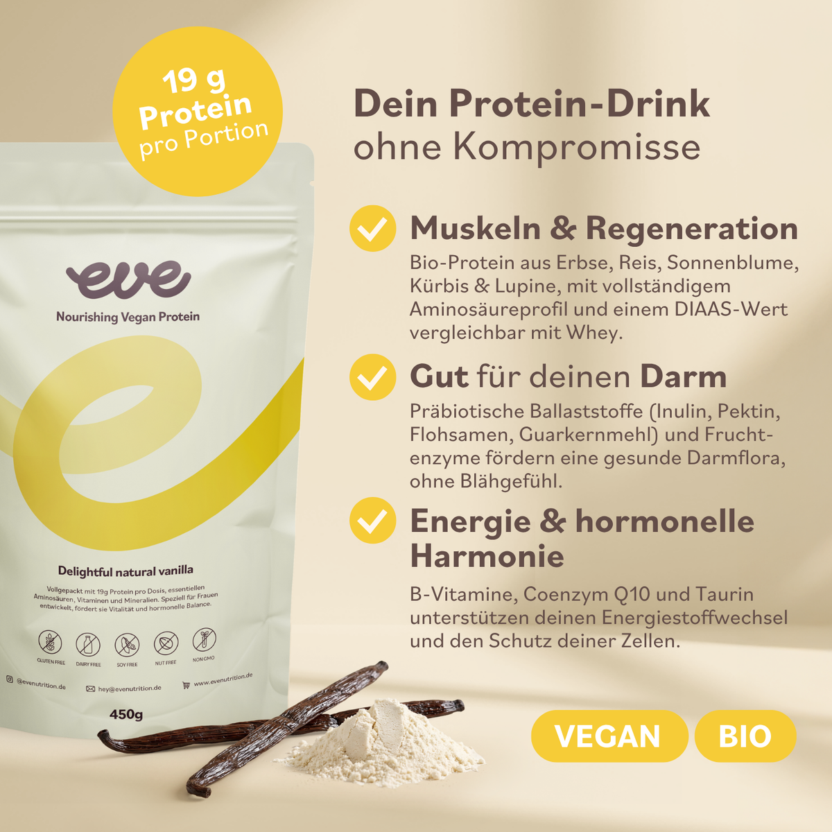 Nourishing Vanilla Protein (vegan)